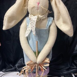 Adorable Plush Bunny with Scarf